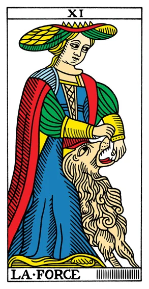 Karta Siła - Tarot marsylski