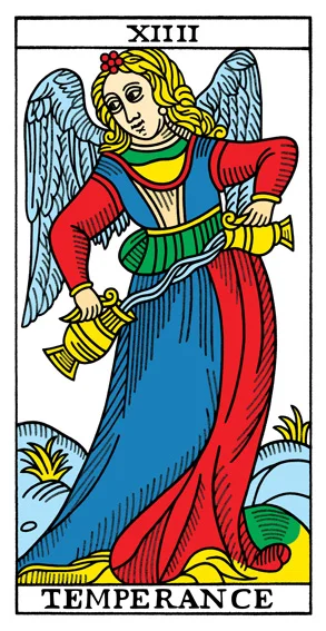 Karta Umiarkowanie - Tarot marsylski