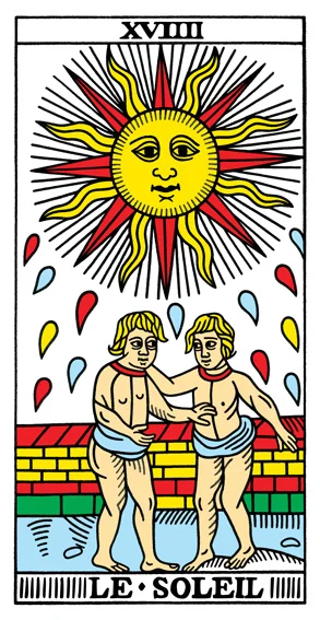 Karta Słońce - Tarot marsylski