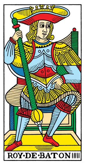 Karta Król Buław - Tarot marsylski